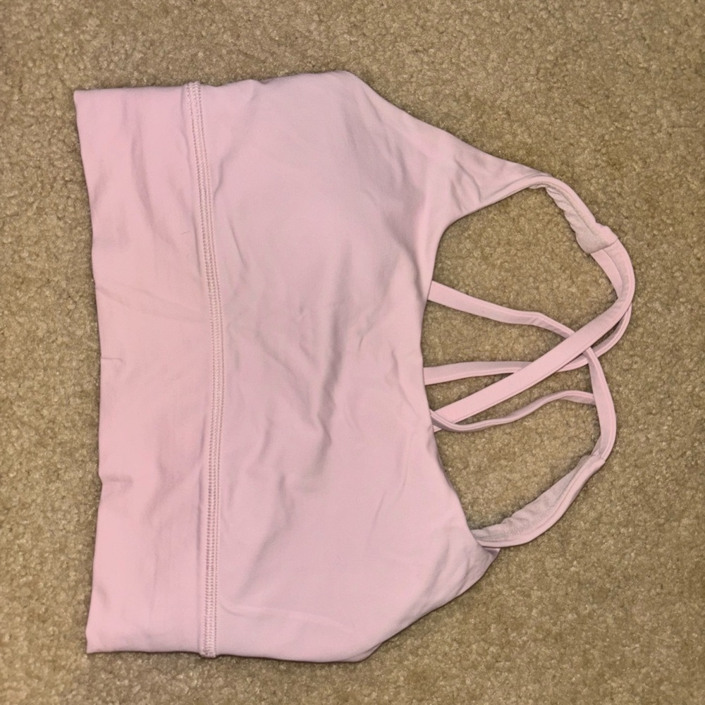 pink lululemon sports bra. size 4